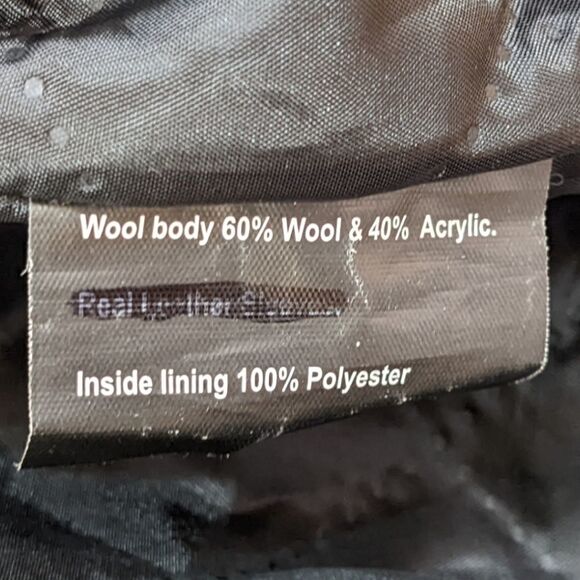 VM Quote Virile Monarch Wool Black & Red Varsity Jacket Men's Size S/M - Picture 12 of 12